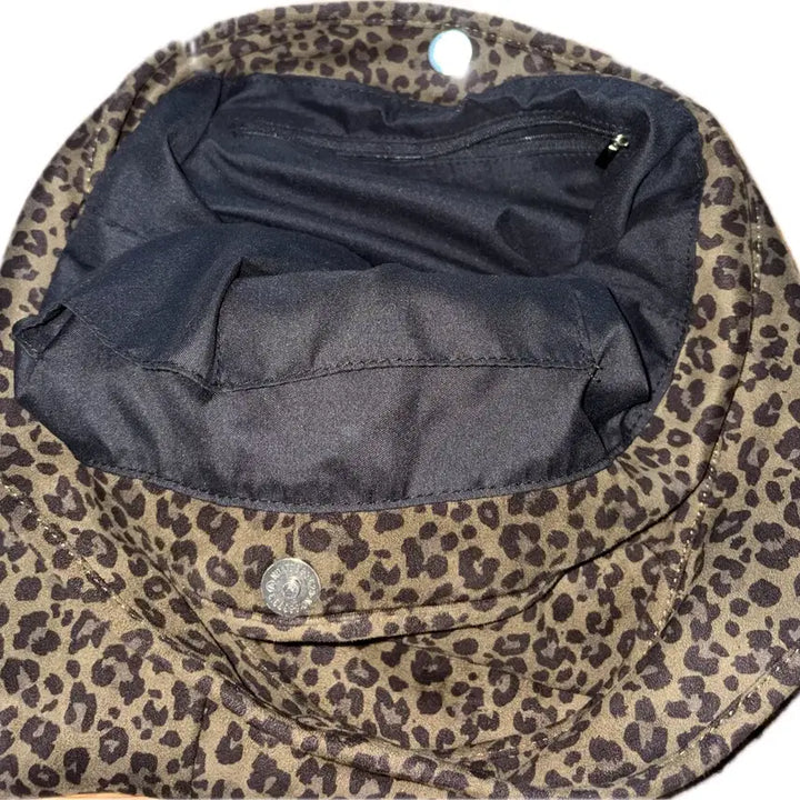 [BUNJANG] Suede Leopard Print Shoulder Bag / 스웨이드 레오파드 호피 숄더백