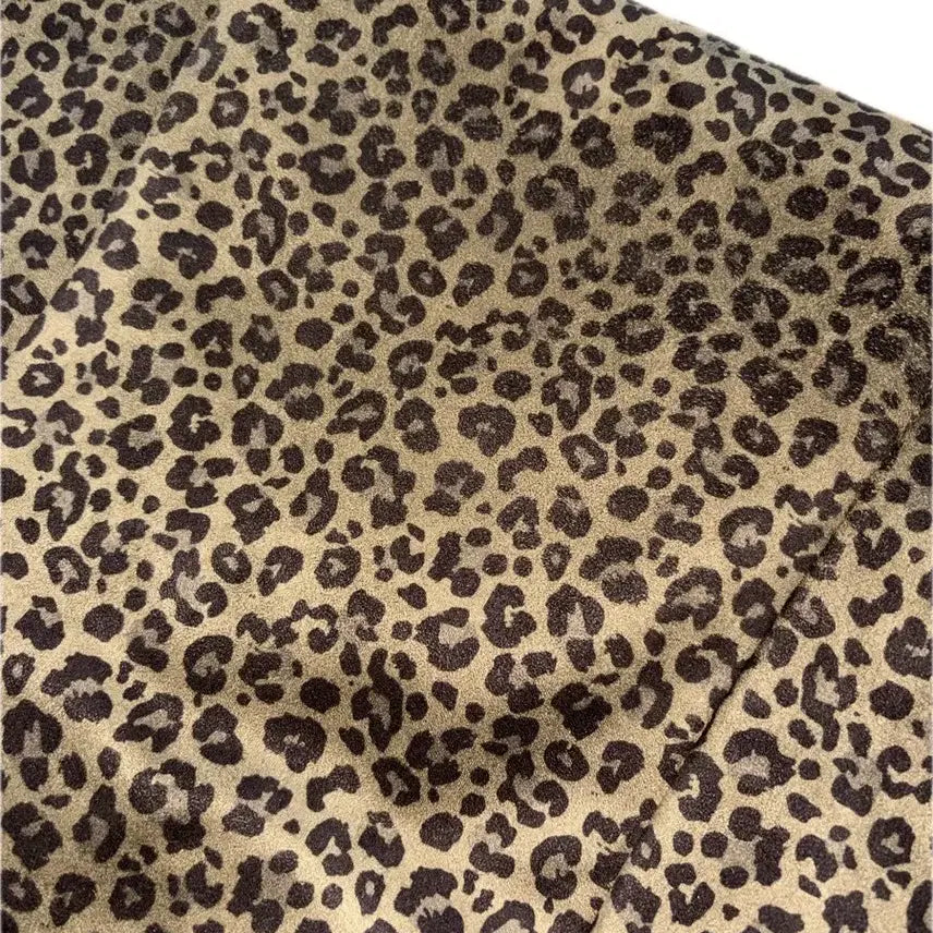 [BUNJANG] Suede Leopard Print Shoulder Bag / 스웨이드 레오파드 호피 숄더백