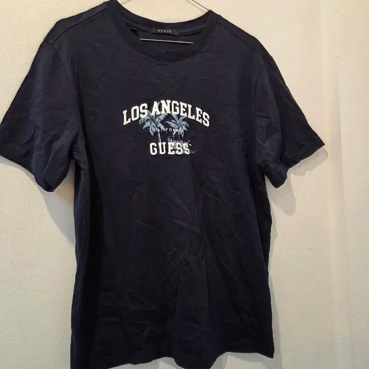 [BUNJANG] Guess LA California Navy T-shirt / 게스 LA 캘리포니아 반팔 티셔츠 네이비