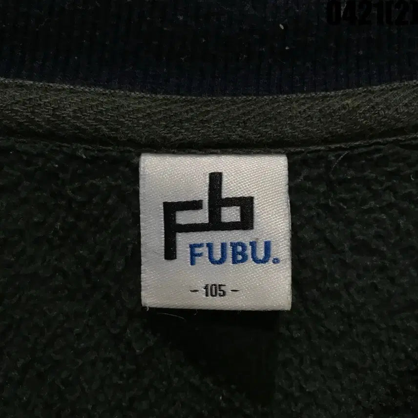 [BUNJANG] Fubu Color Block Sweatshirt L / Fubu 배색 맨투맨 티셔츠 L