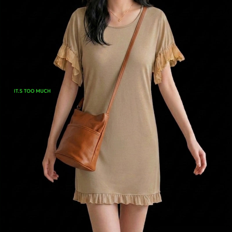 [BUNJANG] Vintage Long Mini Dress / 1310 미니원피스 롱원피스 반팔원피스 나시원피스 빈티지샵 여자니트원피스