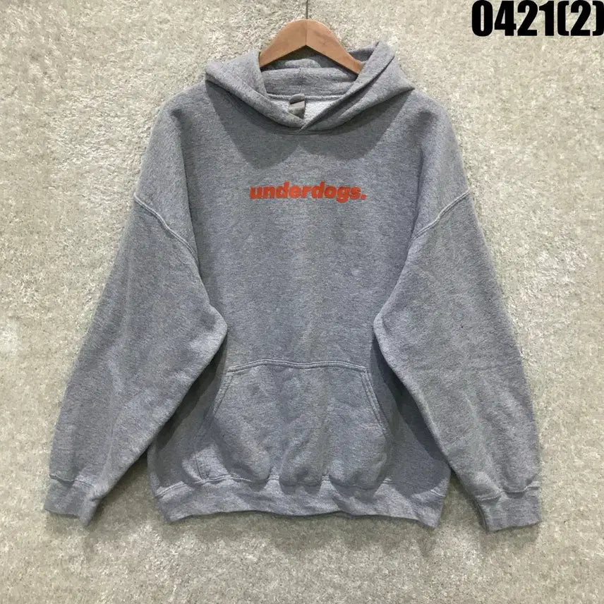 [BUNJANG] GILDAN Underdogs Fleece Hoodie Gray XL / GILDAN Underdogs 기모 후드티 그레이 xl