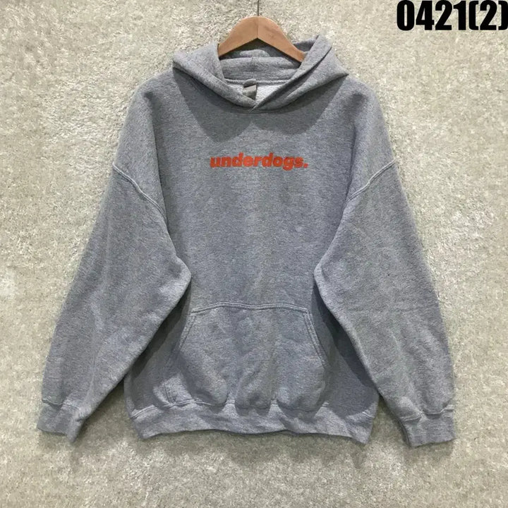 [BUNJANG] GILDAN Underdogs Fleece Hoodie Gray XL / GILDAN Underdogs 기모 후드티 그레이 xl