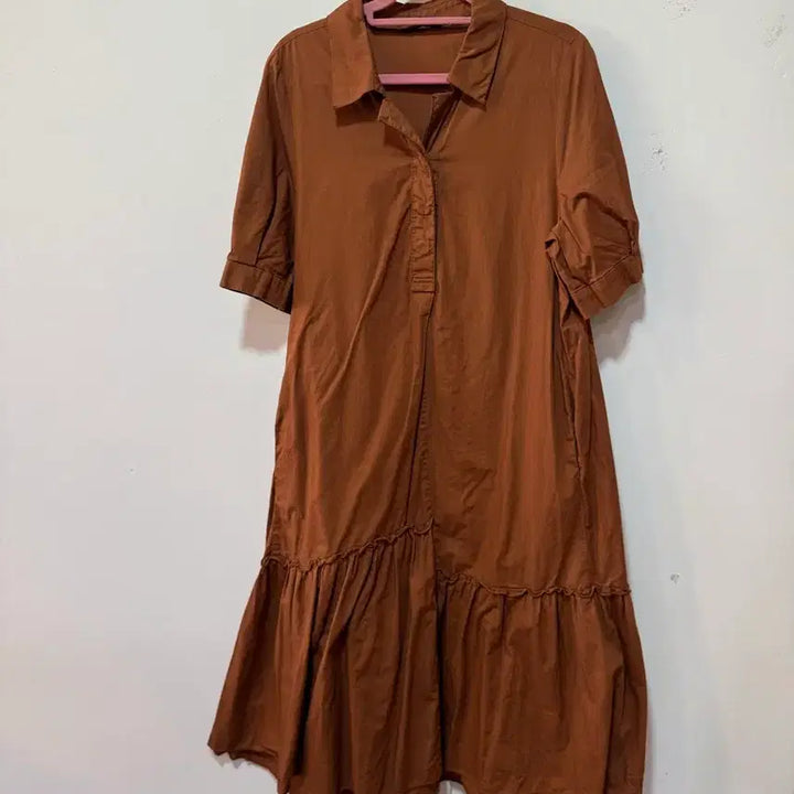 [SOLD OUT] 지오송지오 브라운 셔츠 원피스95