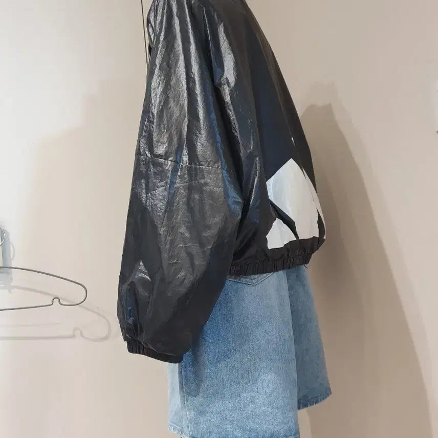 [BUNJANG] Adidas Black Windbreaker Jacket / 아디다스 블랙 바람막이 자켓