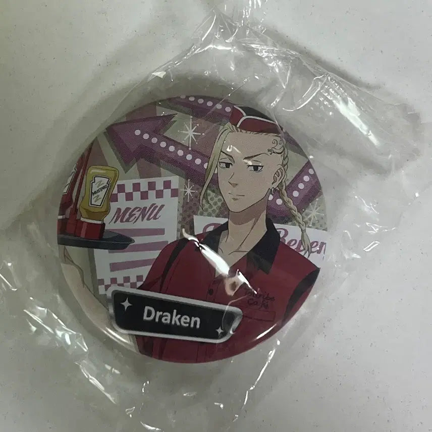 [BUNJANG] Tokyo Revengers Draken Ryuguji Ken Can Badge / 도쿄리벤저스 드라켄 류구지 켄 캔뱃지(미개봉)