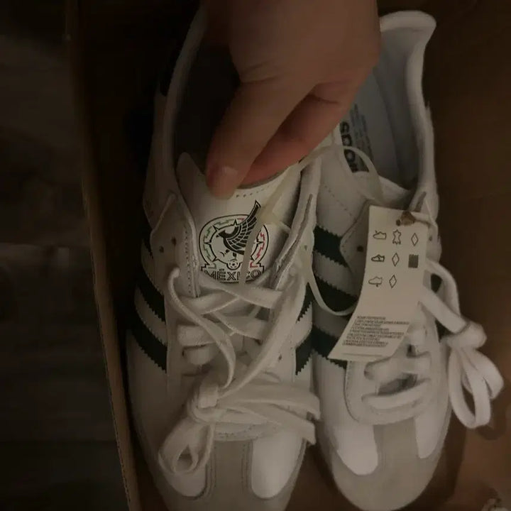 [BUNJANG] Adidas Samba Mexico White Sneakers / 정품 260 아디다스 삼바 멕시코 화이트 신발