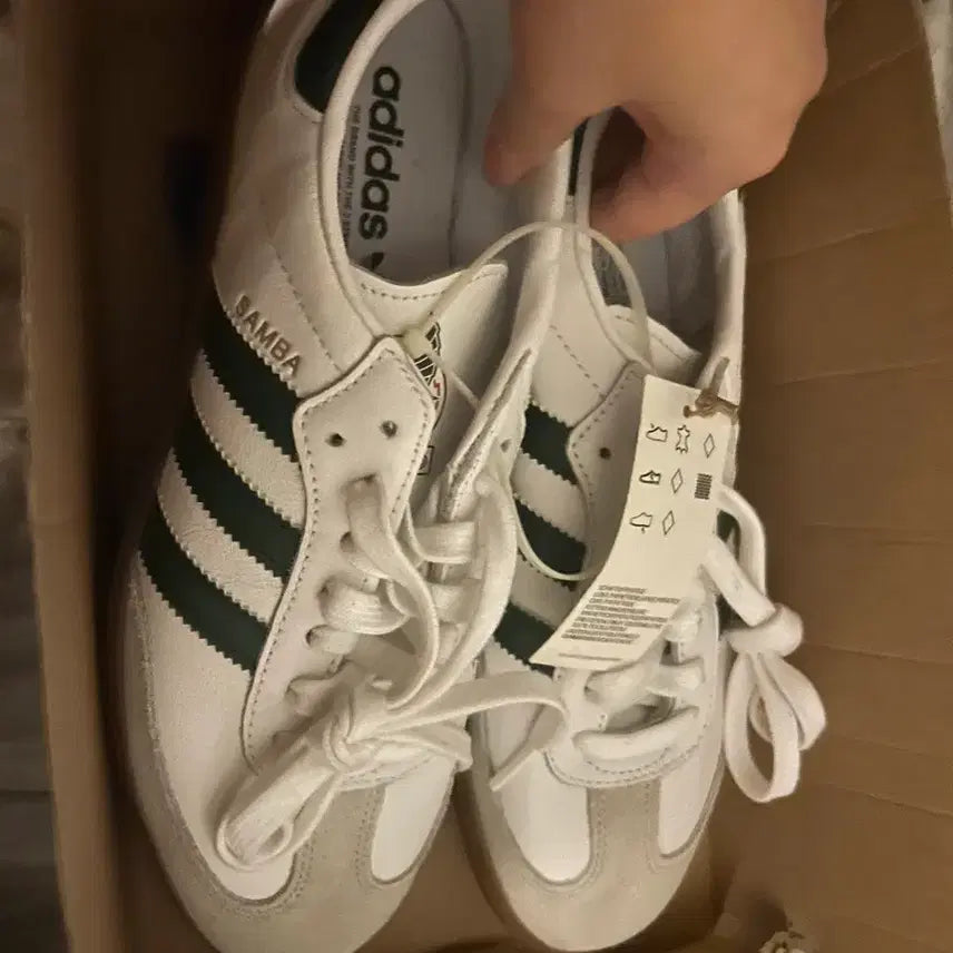 [BUNJANG] Adidas Samba Mexico White Sneakers / 정품 260 아디다스 삼바 멕시코 화이트 신발