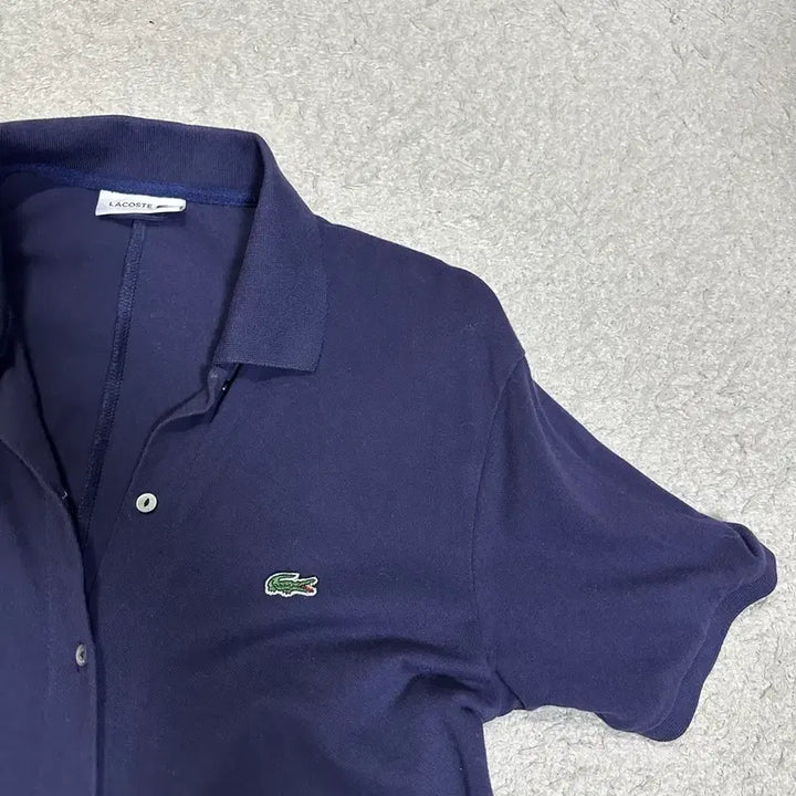 [SOLD OUT] 라코스테 네이비 반팔 셔츠 원피스 36