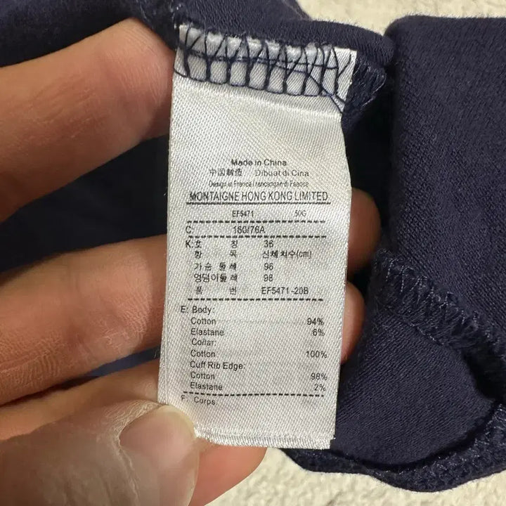 [SOLD OUT] 라코스테 네이비 반팔 셔츠 원피스 36