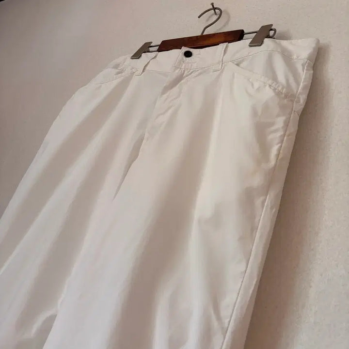 [BUNJANG] Polo Ralph Lauren White Cotton Wide Leg Pants / 폴로 랄프로렌 화이트 팬츠 면바지 34 36 와이드 루즈핏