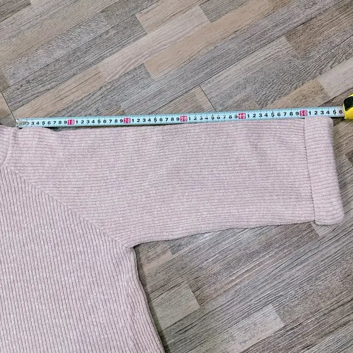 [SOLD OUT] 핑크색 골지 니트 폴라티