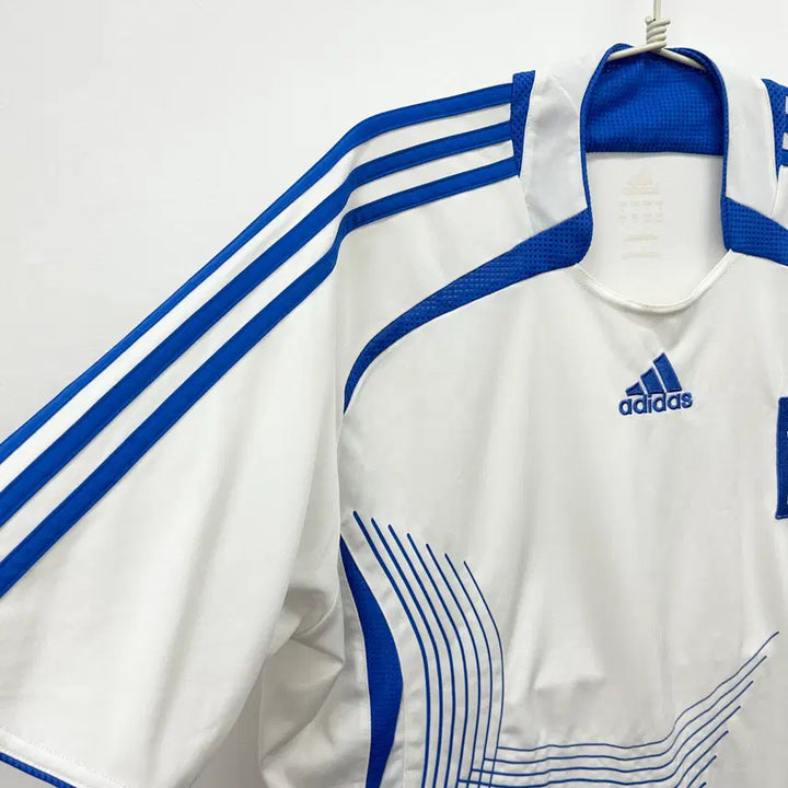 [BUNJANG] Adidas Greece National Team 06-08 Home Jersey / (2748) 아디다스 그리스 국대 06-08시즌 홈 노마킹 유니폼 해외L