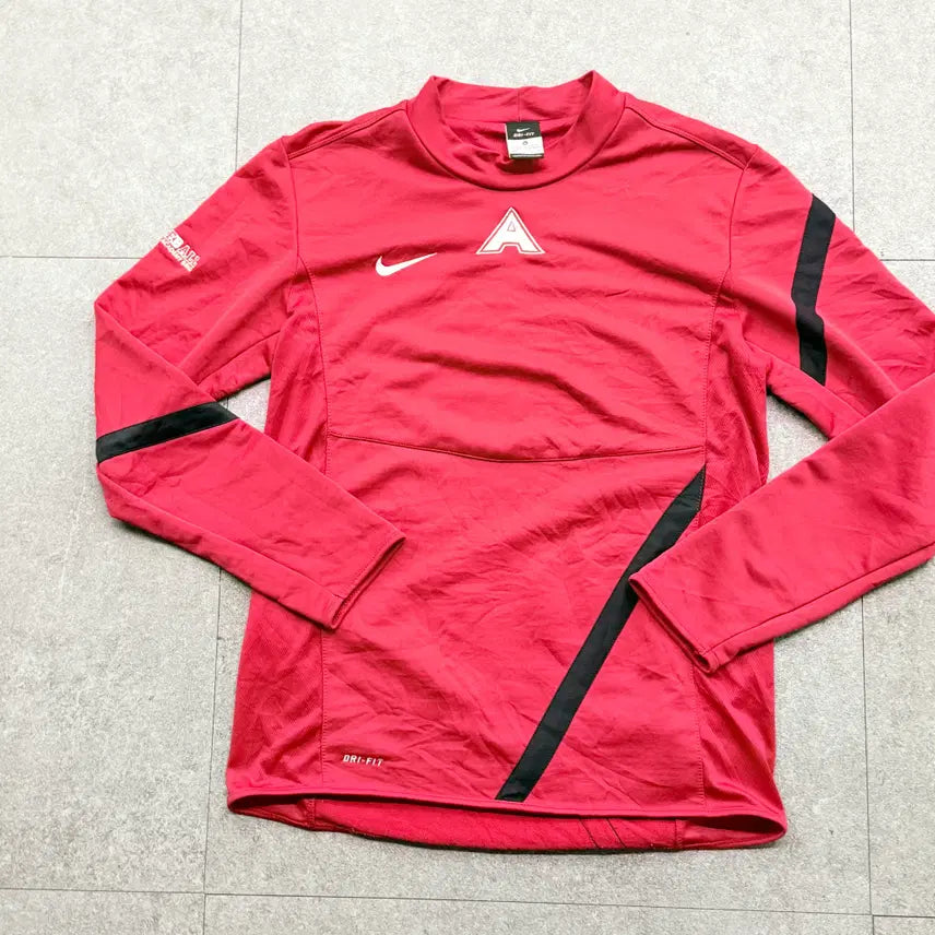 [BUNJANG] Nike Dri-FIT Long Sleeve T-Shirt (Red, M) / 나이키 드라이핏 기능성 긴팔 티셔츠 레드 (M)