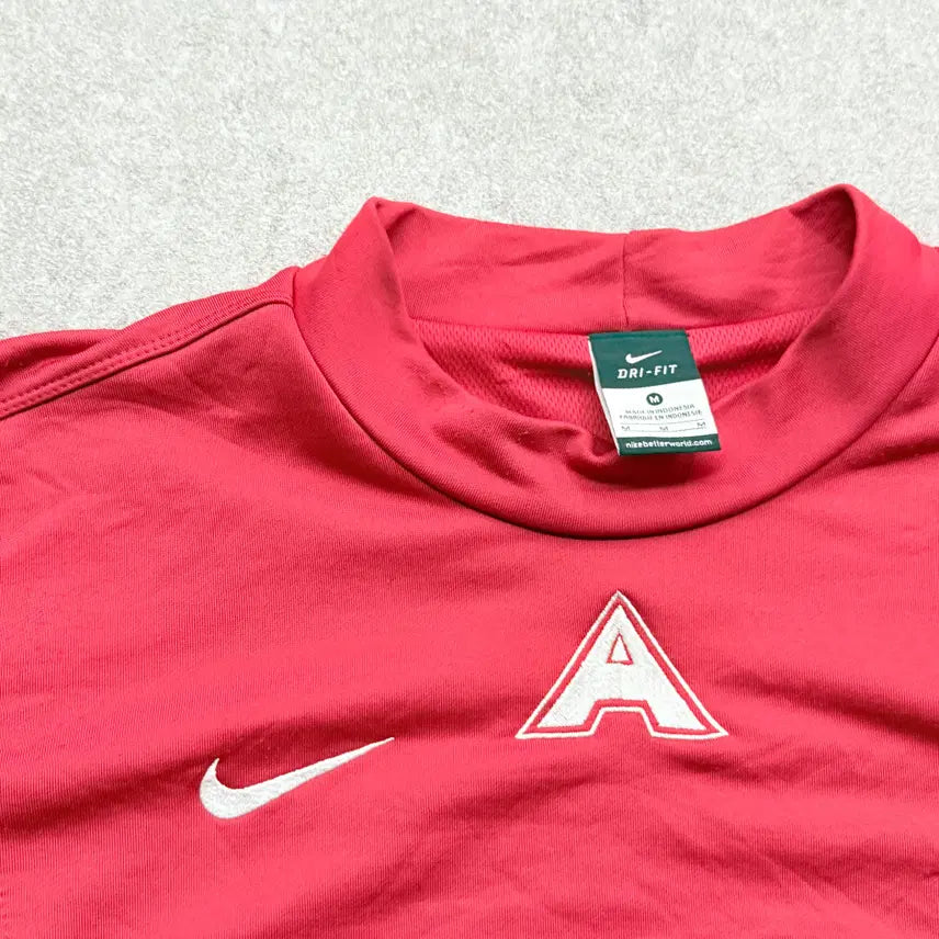 [BUNJANG] Nike Dri-FIT Long Sleeve T-Shirt (Red, M) / 나이키 드라이핏 기능성 긴팔 티셔츠 레드 (M)