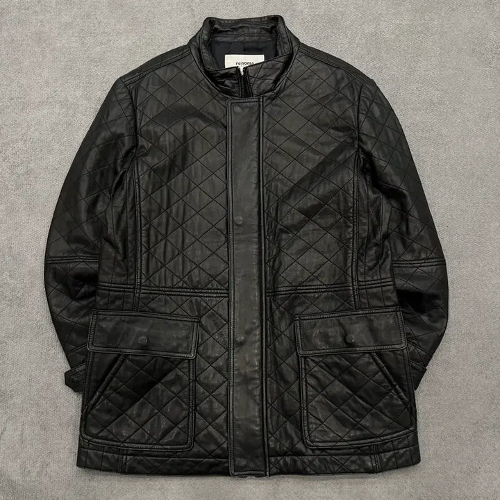 [BUNJANG] Renoma Quilted Leather Jacket / 100 레노마 양가죽 퀄팅 레더 가죽 자켓