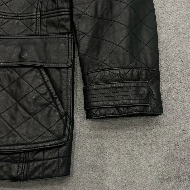[BUNJANG] Renoma Quilted Leather Jacket / 100 레노마 양가죽 퀄팅 레더 가죽 자켓