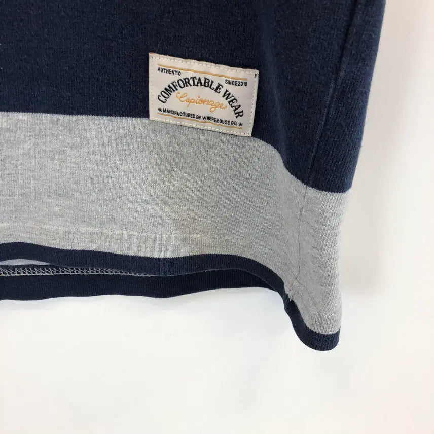 [BUNJANG] Espionage Striped Pocket T-shirt / 에스피오나지 단가라 포켓반팔 M