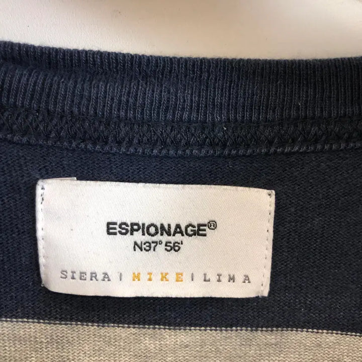 [BUNJANG] Espionage Striped Pocket T-shirt / 에스피오나지 단가라 포켓반팔 M