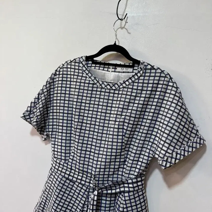[BUNJANG] SJ Check Pattern Midi Dress / SJ SJ 체크 패턴 원피스 S