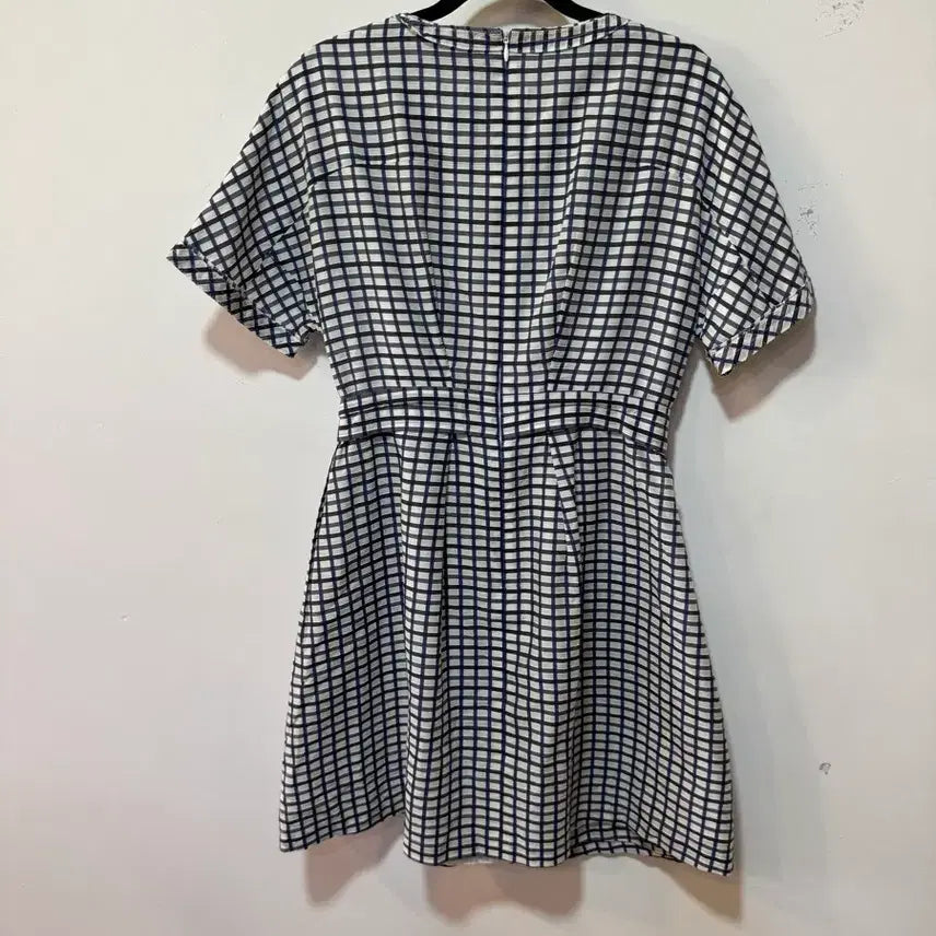 [BUNJANG] SJ Check Pattern Midi Dress / SJ SJ 체크 패턴 원피스 S
