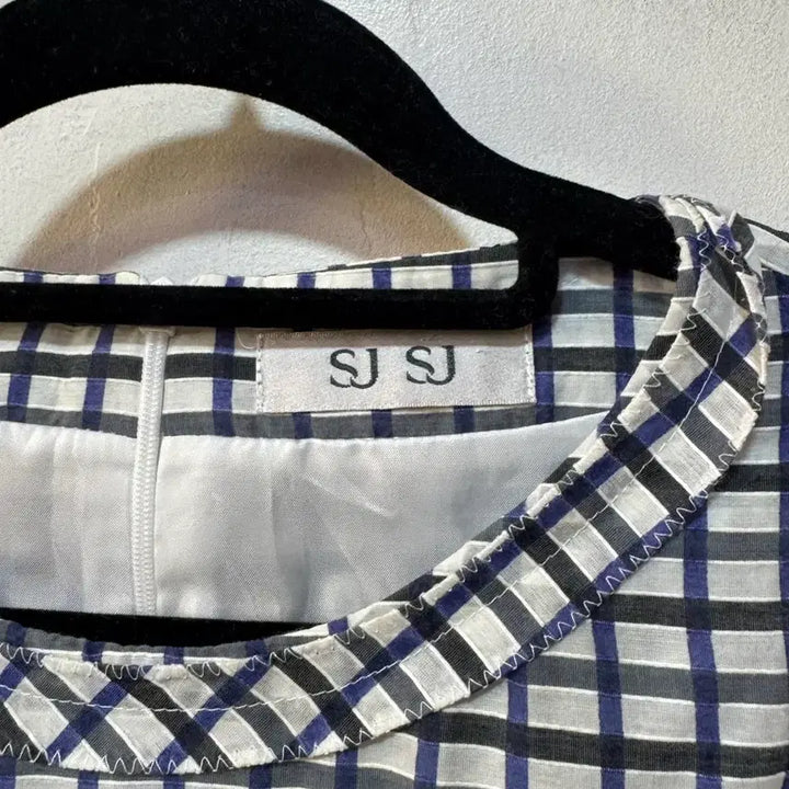 [BUNJANG] SJ Check Pattern Midi Dress / SJ SJ 체크 패턴 원피스 S