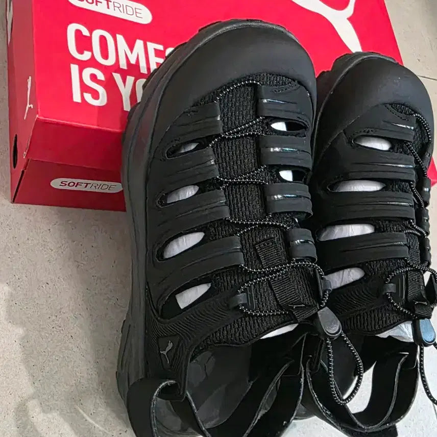 [BUNJANG] Puma Hypnotic Ventura Sandals Black 260mm / [미착용 새상품]푸마 힙노틱 벤츄라 샌들 블랙 260사이즈 정품 팝니다.