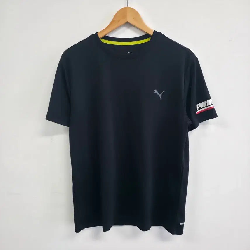 [BUNJANG] Puma Black Short Sleeve T-shirt Logo Point L / 푸마 블랙 반팔 티셔츠 로고 포인트 L
