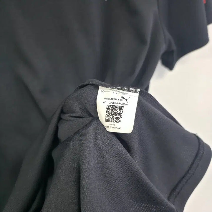 [BUNJANG] Puma Black Short Sleeve T-shirt Logo Point L / 푸마 블랙 반팔 티셔츠 로고 포인트 L