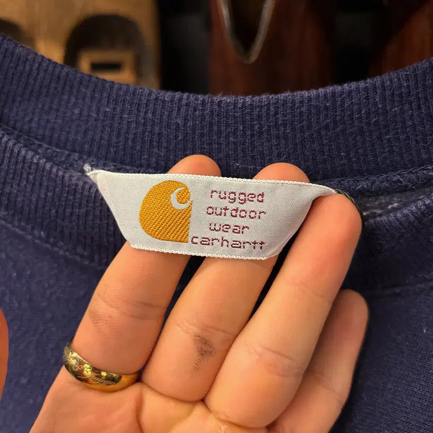 [BUNJANG] Carhartt Rugged Line Color Logo Sweatshirt / 90s 칼하트 러기드 라인 리버스위브 컬러로고 스웻셔츠 N1242