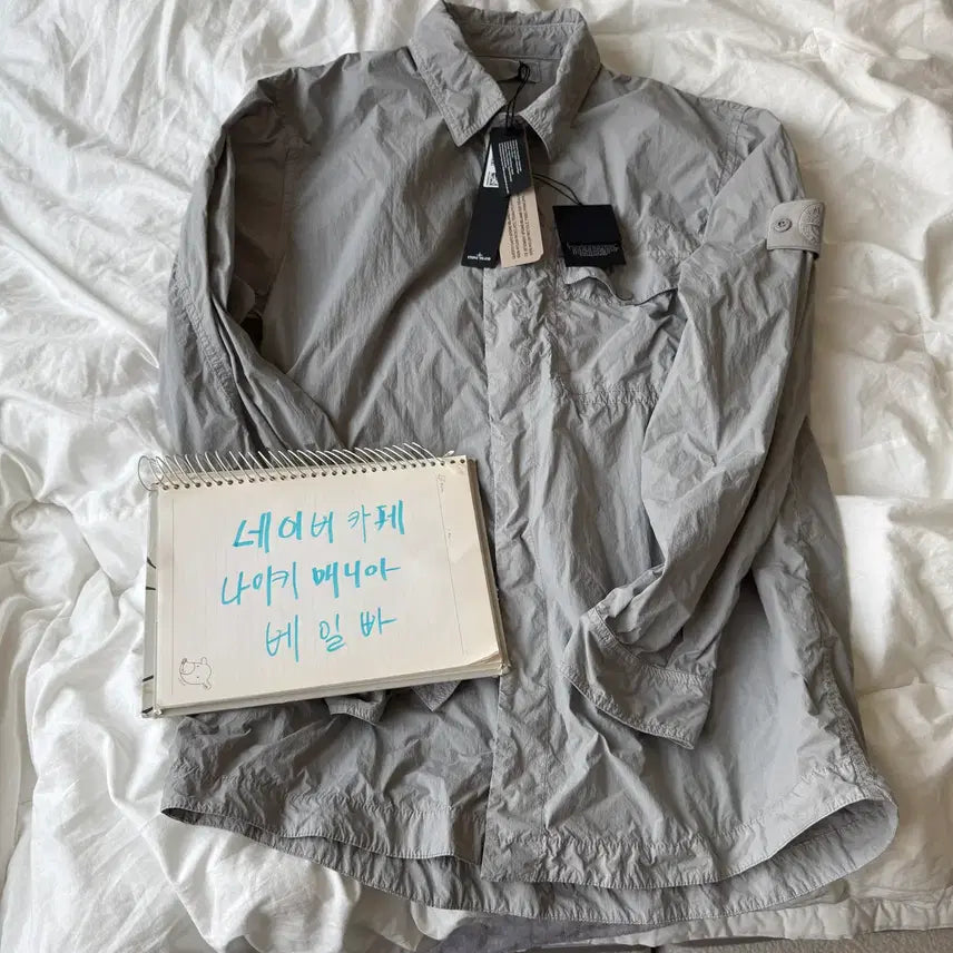 [SOLD OUT] m) 25ss 스톤아일랜드 고스트 오버셔츠 소프트필 앤 더스트그레이