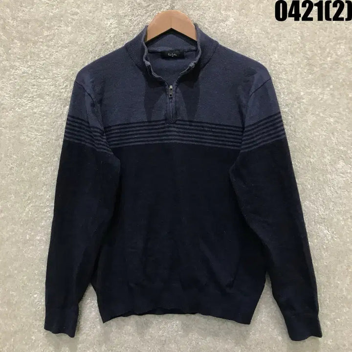 [BUNJANG] Pierre Cardin Navy Half-Neck Knit Sweater / 피에르가르뎅 네이비 하프넥 니트 L