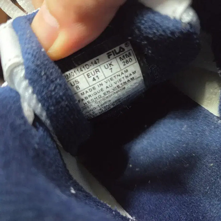 [BUNJANG] FILA DLS White Sneakers / 휠라 FILA 흰색 운동화 DLS폼260