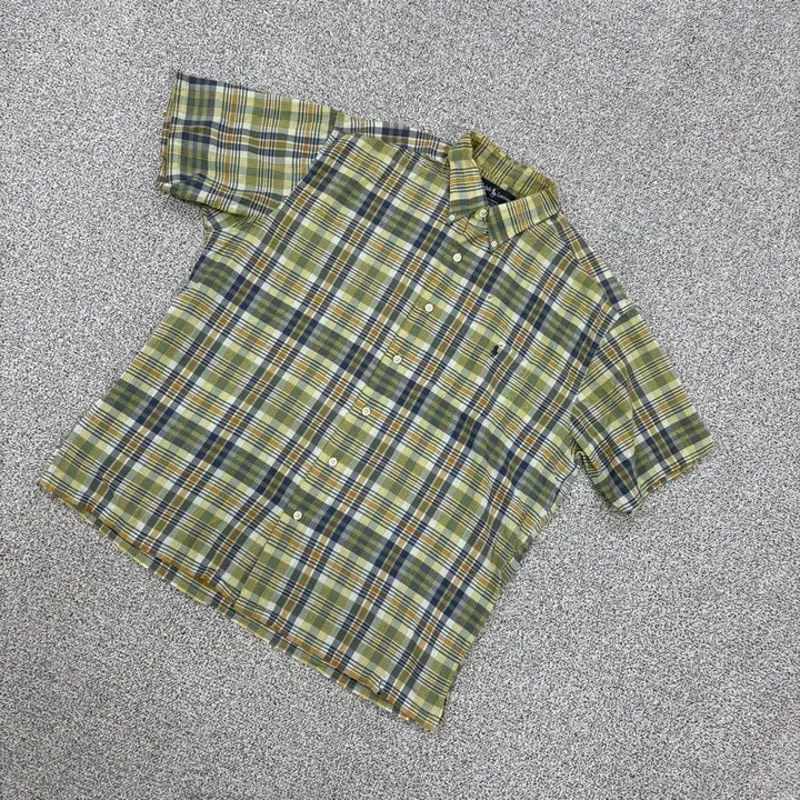 [BUNJANG] Polo Ralph Lauren Checkered Short Sleeve Shirt / L 폴로 랄프로렌 체크 반팔 셔츠 남방 0420J