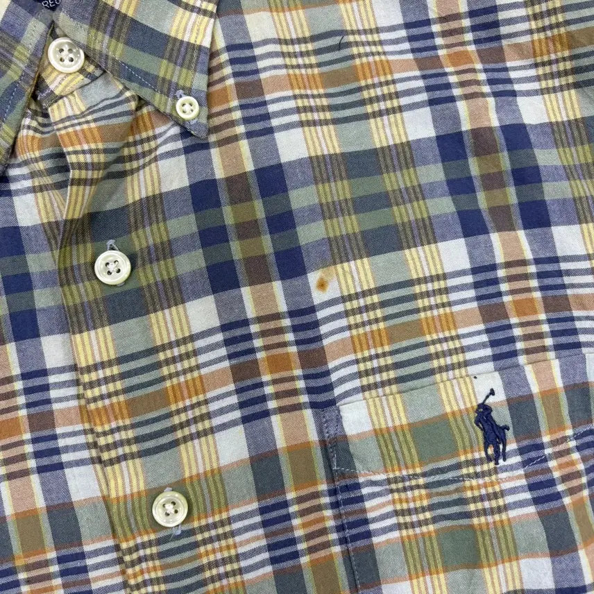 [BUNJANG] Polo Ralph Lauren Checkered Short Sleeve Shirt / L 폴로 랄프로렌 체크 반팔 셔츠 남방 0420J