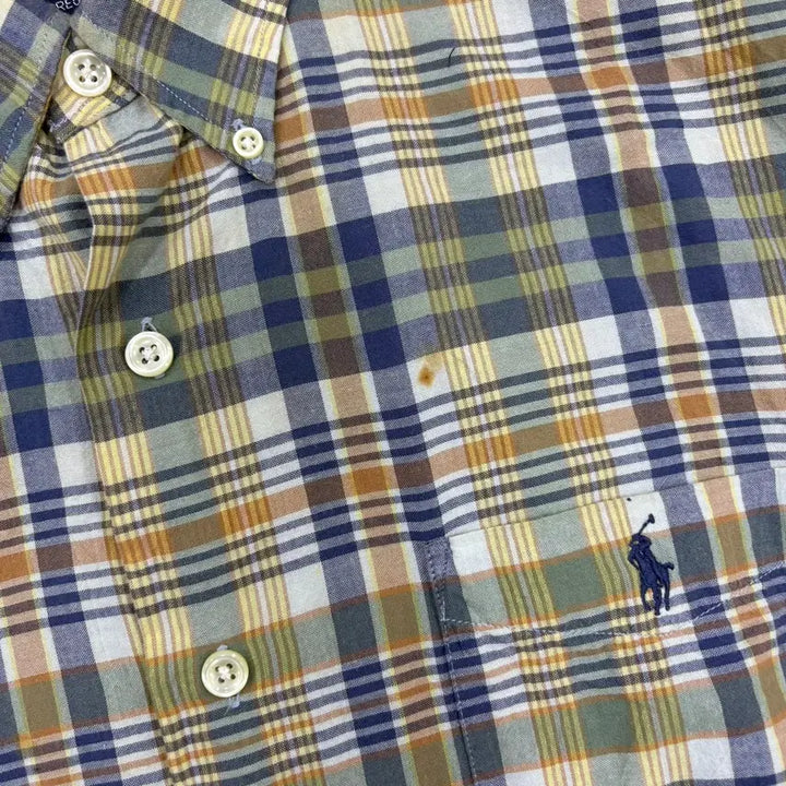 [BUNJANG] Polo Ralph Lauren Checkered Short Sleeve Shirt / L 폴로 랄프로렌 체크 반팔 셔츠 남방 0420J