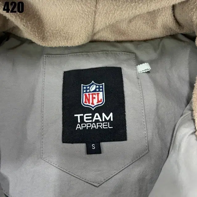[BUNJANG] NFL Team Apparel Padded Hooded Zip-Up Jacket / NFL 팀 어패럴 뽀글이 후드집업 점퍼