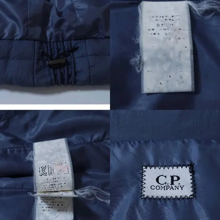 [SOLD OUT] CP 씨피컴퍼니 고글 후드 패딩 조끼 네이비