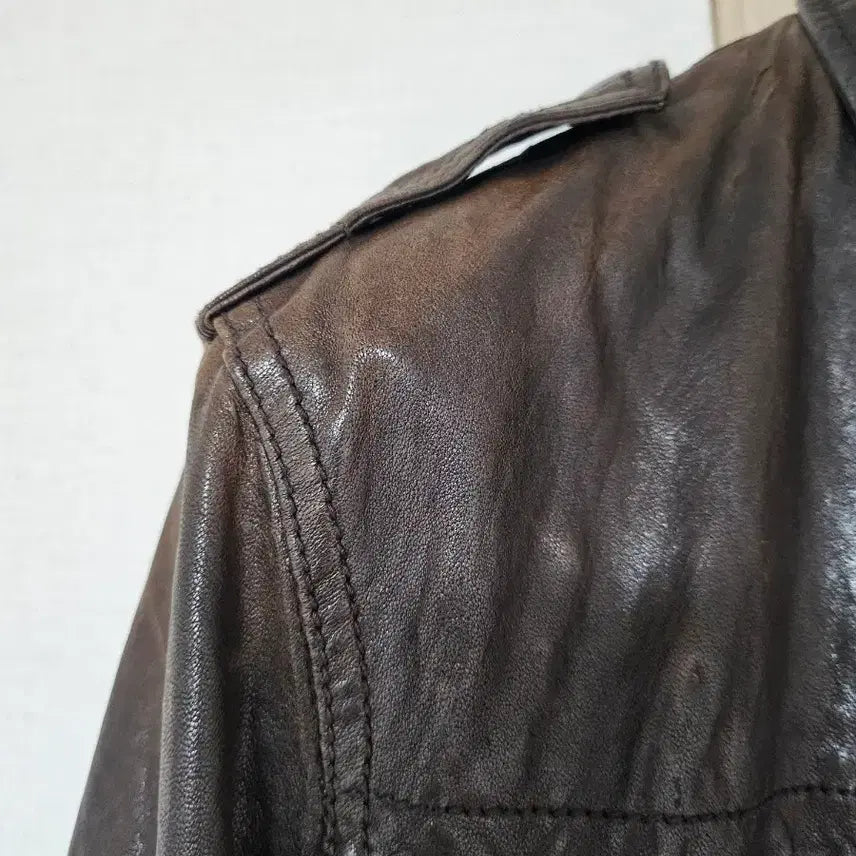 [BUNJANG] 올세인츠 allsaints 브라운 가죽 자켓 xl / 올세인츠 allsaints 브라운 가죽 자켓 xl