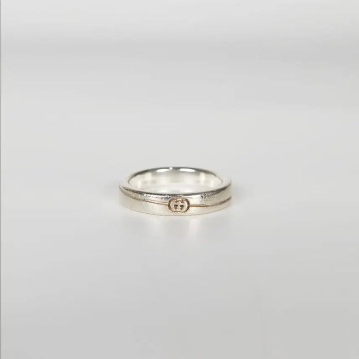 [SOLD OUT] 구찌 다이애그널 인터로킹 G 씬 반지(13호)