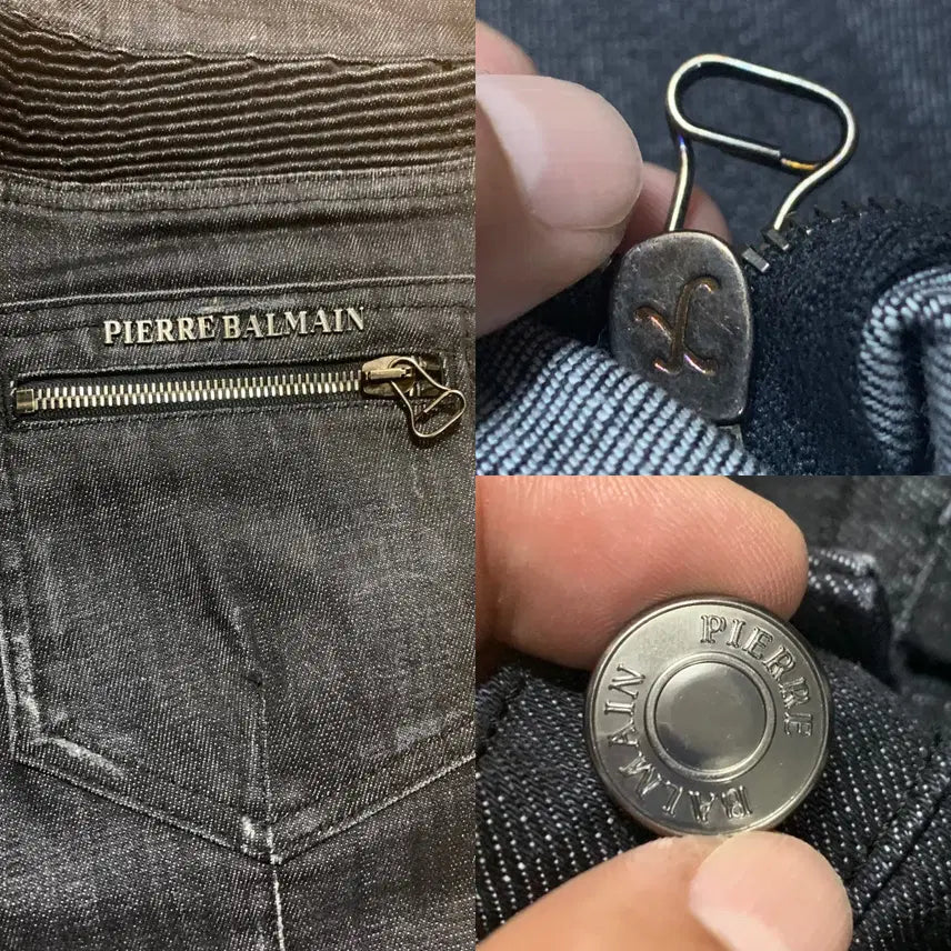 [BUNJANG] Balmain Denim Biker Jeans (Size 28) / BALMAIN 피에르 발망 by 발망 데님 바이커 데님팬츠(28 사이즈)