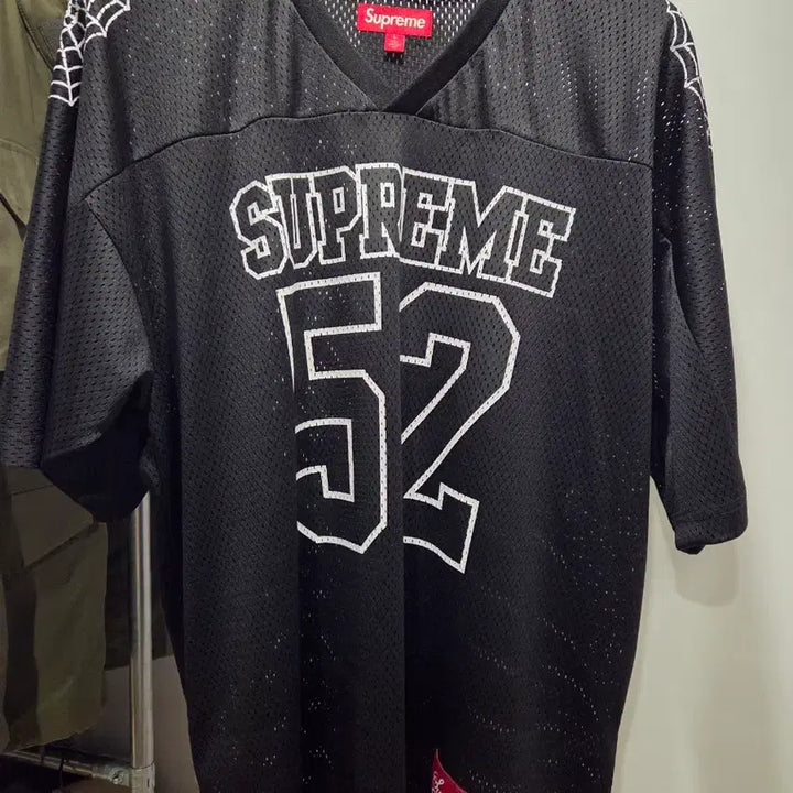[BUNJANG] Supreme Spiderweb Football Jersey L / 슈프림 스파이더웹 풋볼 저지 L