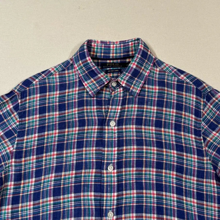 [SOLD OUT] S) 폴로 랄프로렌 씨 소프트 린넨 체크 셔츠
