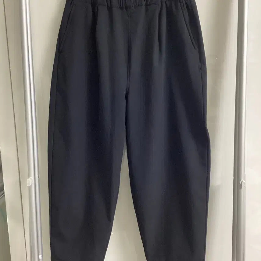 [SOLD OUT] 무인양품 라보 안감 기모 와이드팬츠 블랙 (정가 89,900원)
