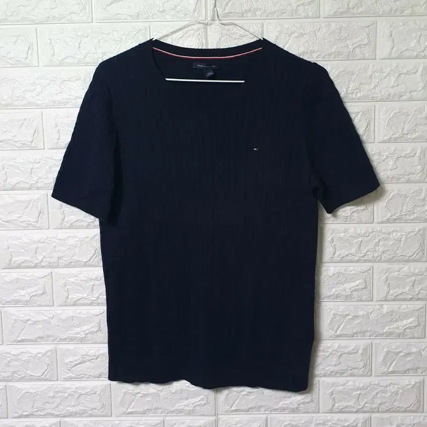 [BUNJANG] Tommy Hilfiger Cable Knit Short Sleeve Sweater / 타미힐피거 꽈배기 반팔니트 판매합니다