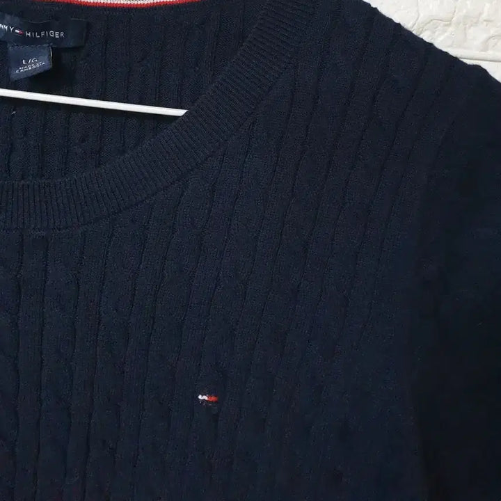 [BUNJANG] Tommy Hilfiger Cable Knit Short Sleeve Sweater / 타미힐피거 꽈배기 반팔니트 판매합니다