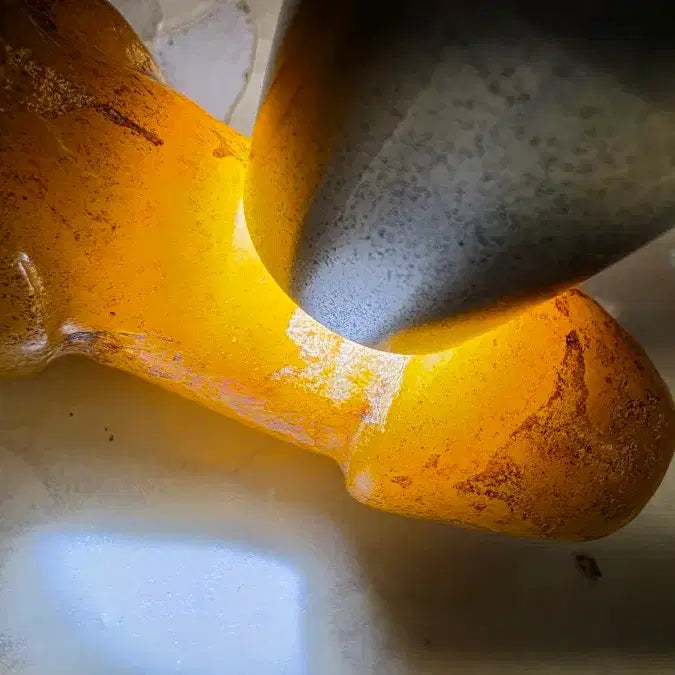 [BUNJANG] Unknown Brand Yellow Jade Artifact / 고옥에강옥 남근황옥