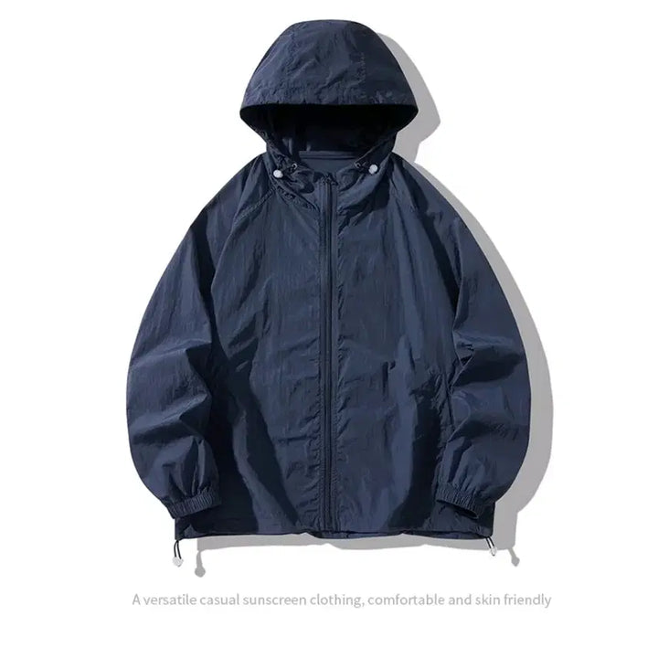 [BUNJANG] Lightweight Windbreaker Hooded Zip-up - Ivory / 경량 바람막이 후드 집업 - 아이보리