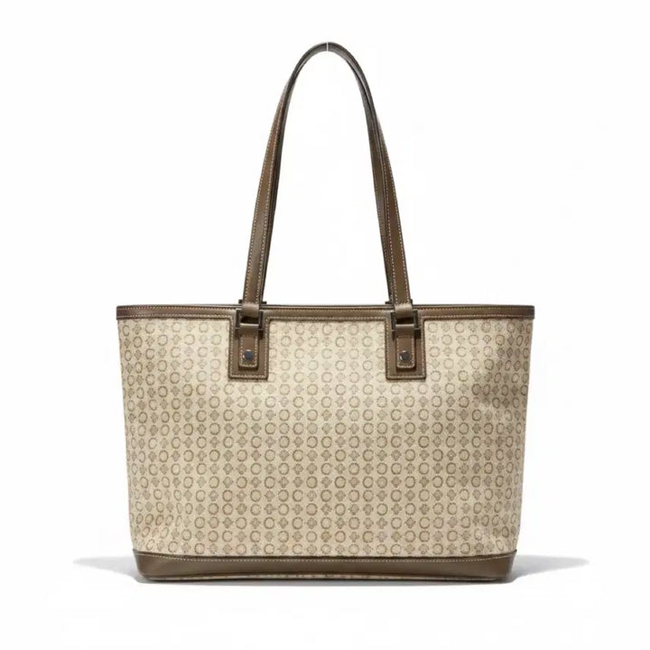 [BUNJANG] Celine Macadam Tote Bag Beige/Brown / 셀린느 마카담 토트백 베이지/브라운