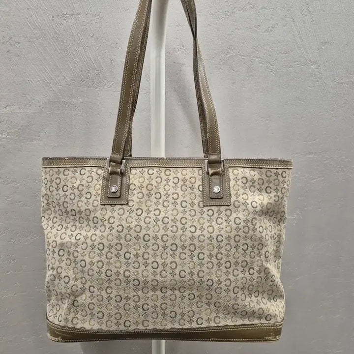 [BUNJANG] Celine Macadam Tote Bag Beige/Brown / 셀린느 마카담 토트백 베이지/브라운